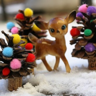 Διακόσμηση από τον κώνο της Πρωτοχρονιάς