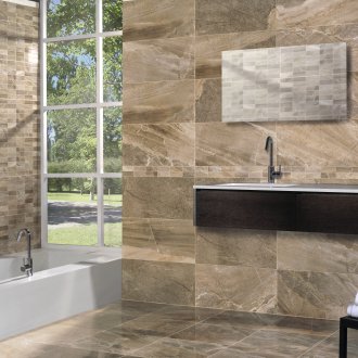 Πλακάκια με πλακάκια στο μπάνιο