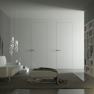 Εντοιχισμένη πόρτα στο σαλόνι