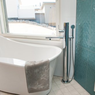 Εργαλείο μίξης μονού μοχλού τοποθετημένο στο πάτωμα