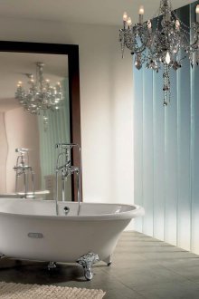 Γωνιακό ντους ρετρό στυλ