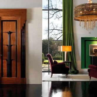 Art Deco Rosewood Πόρτα