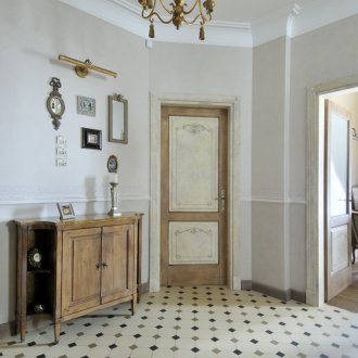 Porselen fliser i det indre av Provence