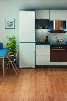 Η γραμμική διάταξη του ψυγείου στην κουζίνα