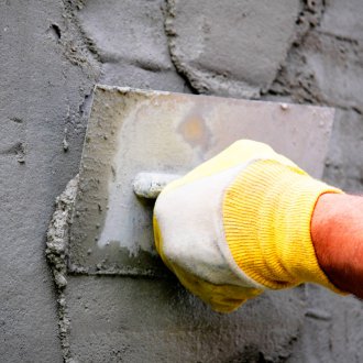 Tường vữa trên ngọn hải đăng bằng vữa xi măng