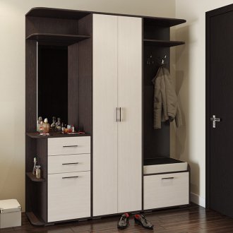 Wenge χρώμα διάδρομο με γάλα