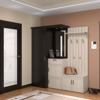 Αίθουσα με χρώμα Wenge με κρεμάστρα