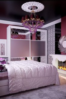 Lilac υπνοδωμάτιο σε ένα μοντέρνο στυλ