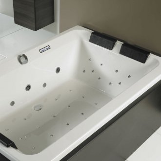 Ορθογώνια μπανιέρα με υδρομασάζ