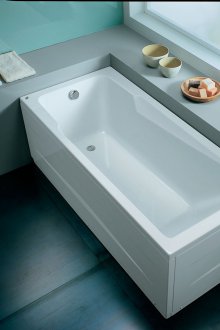 Ορθογώνια μπανιέρα στη γωνία