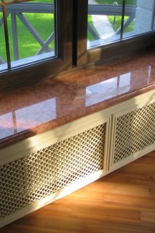 Τεχνητό μαρμάρινο περβάζι παραθύρου