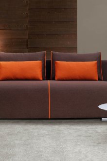 Καφέ καναπέ χωρίς πλαίσιο