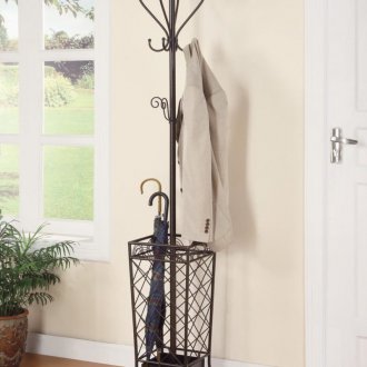 Κρεμάστρα από δάπεδο από σφυρήλατο σίδερο