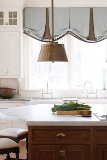 Δύο τόνοι ανύψωσης κουρτίνες στην κουζίνα