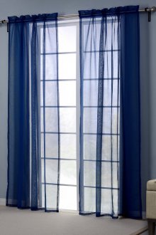 Μπλε κουρτίνες οργάντζα