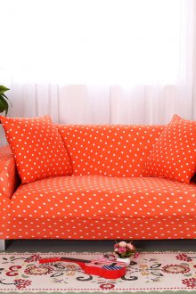 Πορτοκαλί Polka Dot Καναπές