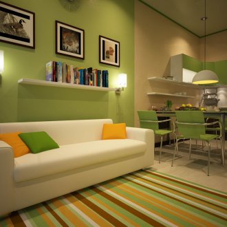 Sofa roll-out putih