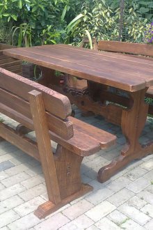 Πίνακας από συμπαγές ξύλο για τον κήπο