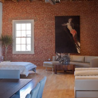 Υπνοδωμάτιο στυλ σοφίτα εσωτερικό