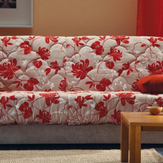 Καναπές χωρίς μπράτσα με μοτίβο λουλουδιών