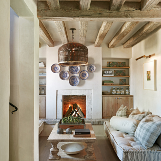 Καναπές στυλ χώρας χωρίς μπράτσα