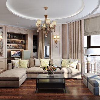 Art Nouveau Round Ceiling