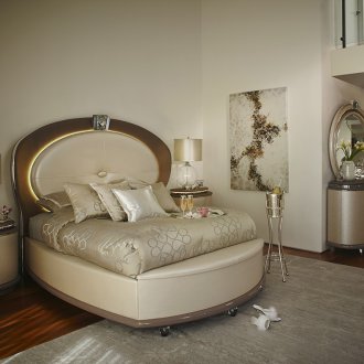 Art Nouveau οβάλ κρεβάτι