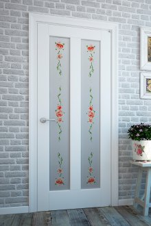 Γυάλινη πόρτα στυλ Provence