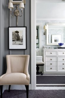 Υπνοδωμάτιο σε γκρι τόνους.