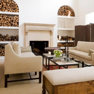 Ικανότητα για καυσόξυλα στο σαλόνι