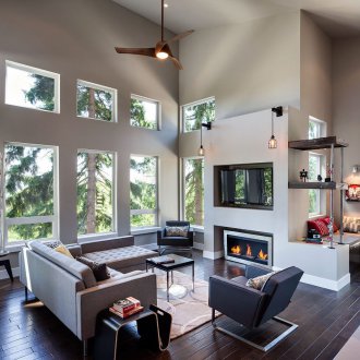 Θέση για το τζάκι στο σαλόνι