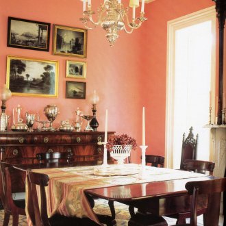 Υγρό ταπετσαρία κοραλλιών στην κουζίνα