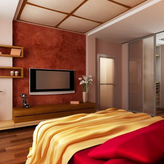 Κόκκινο χρώμα στο υπνοδωμάτιο του Feng Shui