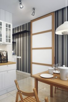 Κομψή ταπετσαρία για την κουζίνα