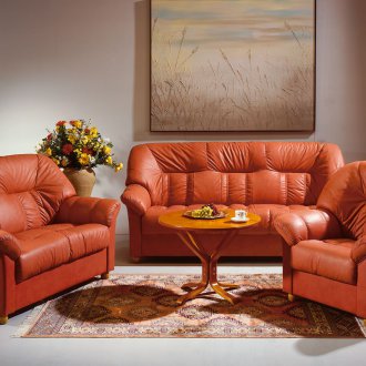 Καναπές από τερακότα από οικολογικό δέρμα