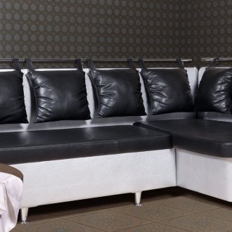 Faux δερμάτινο γωνιακό καναπέ