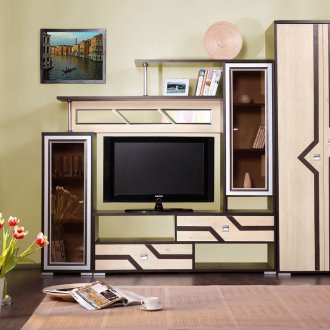 Σαλόνι wenge και σημύδα