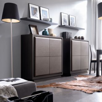 Έπιπλα wenge στο σαλόνι με μοντέρνο στυλ