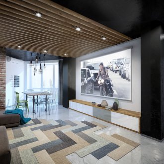 Στόκος στην οροφή στο στυλ σοφίτας