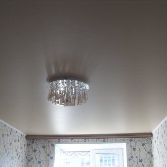 Γκρι ματ οροφή τέντωμα