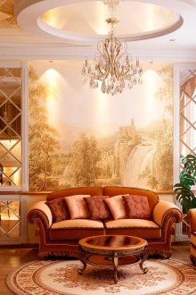 Κλασική μπεζ οροφή