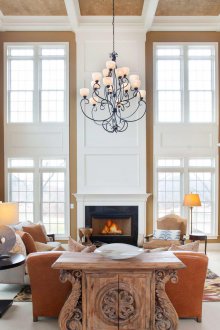 Μπεζ γυψομάρμαρο στην οροφή