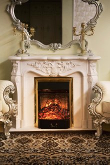 Κομψό τζάκι σε κλασικό στιλ