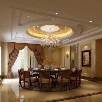 Κλιμακωτό οροφή στην τραπεζαρία