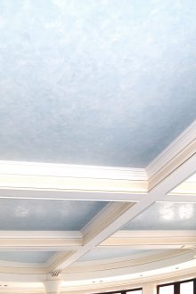Trần xanh trong nội thất cổ điển