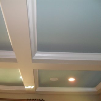 Μπλε καφασωτή οροφή