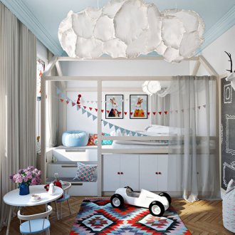 Μπλε ζωγραφισμένη οροφή