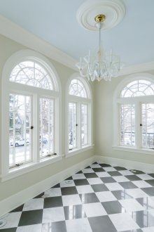 Μπλε οροφή στο αρχοντικό