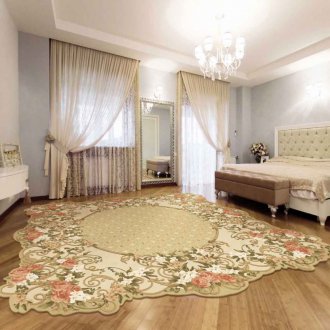 Χαλί με λουλούδια στην κρεβατοκάμαρα