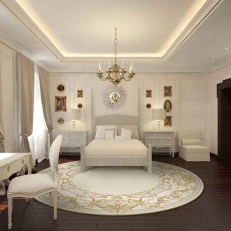 Γύρος κουβέρτα στην κρεβατοκάμαρα